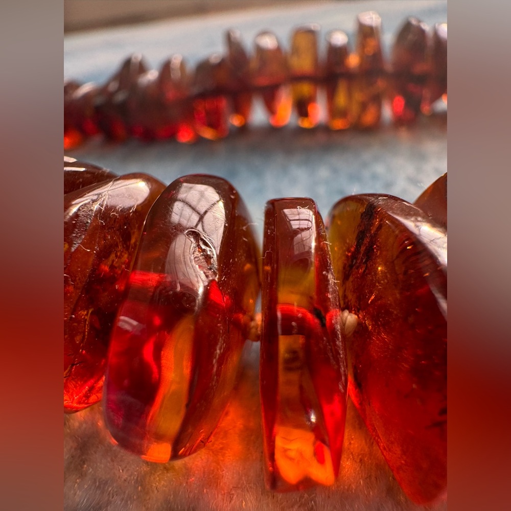Genuine Vintage Baltic Amber Necklace - Picture 6 of 9